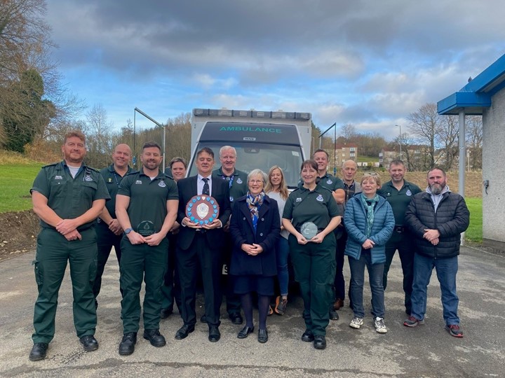 Group picture of Jacques with SAS staff