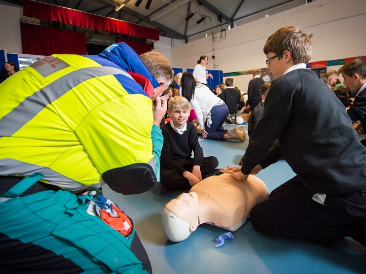 Performing CPR in schools