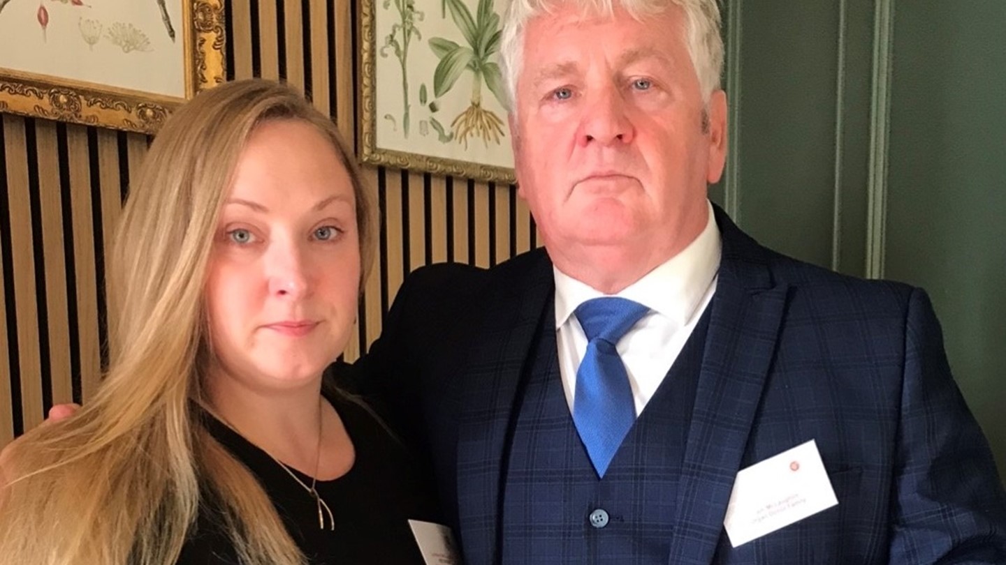 Picture of Lyndsay with her dad