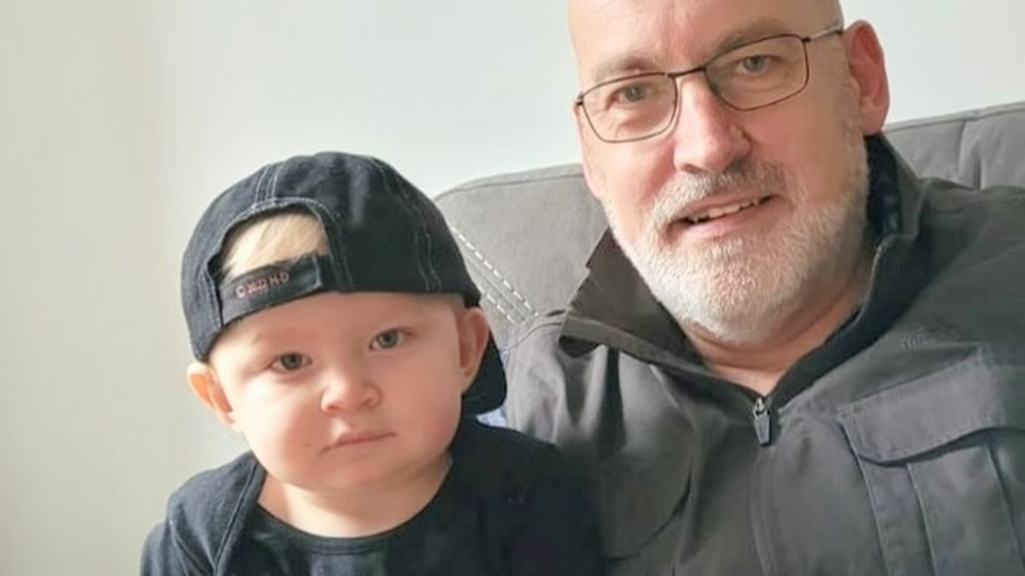Alan with grandson Theo