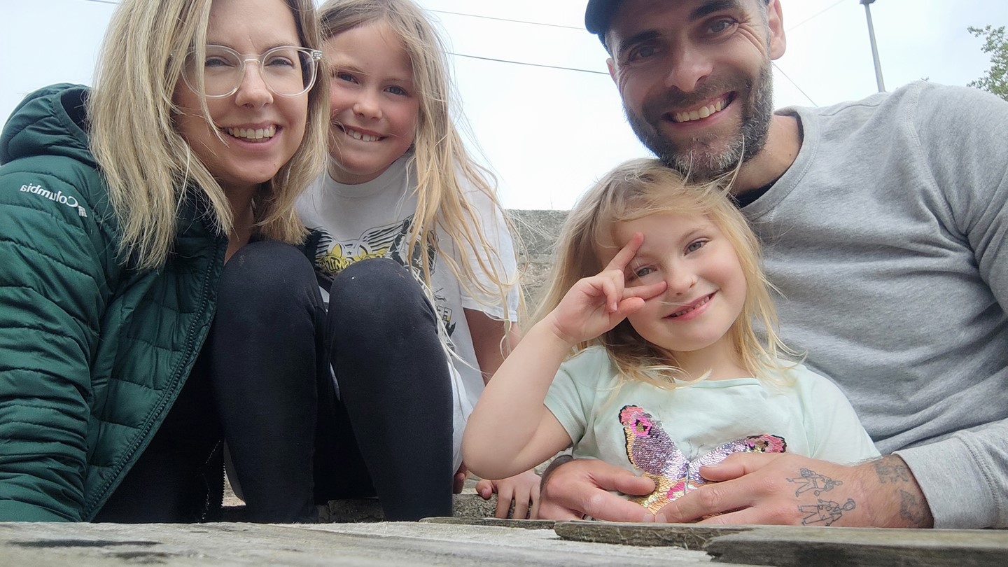 Matt Kinghorn with his family