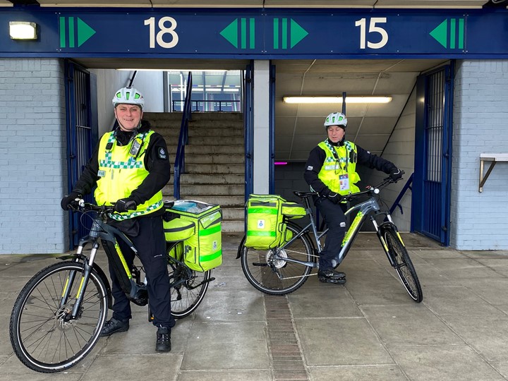 SAS bike staff at Murrayfield