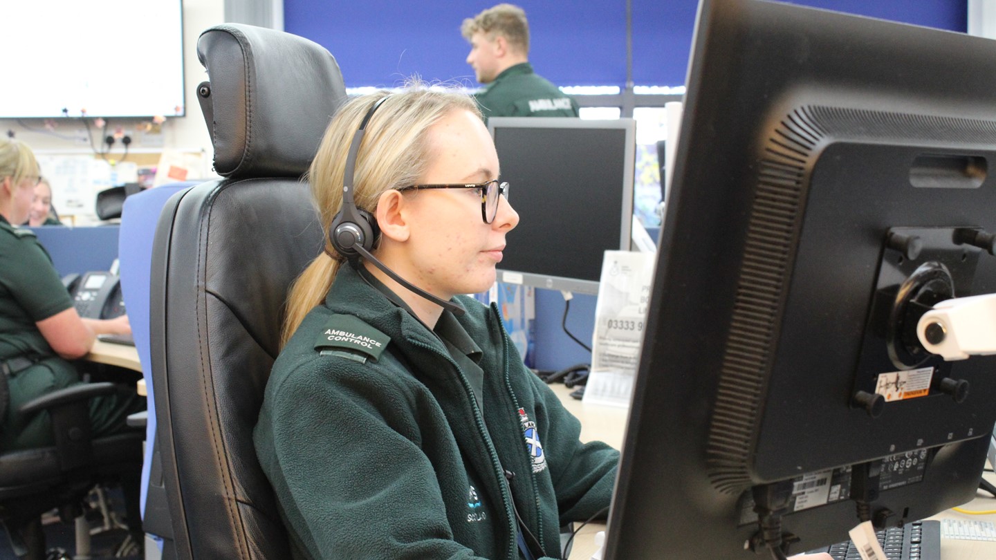 ACC call handler taking a call