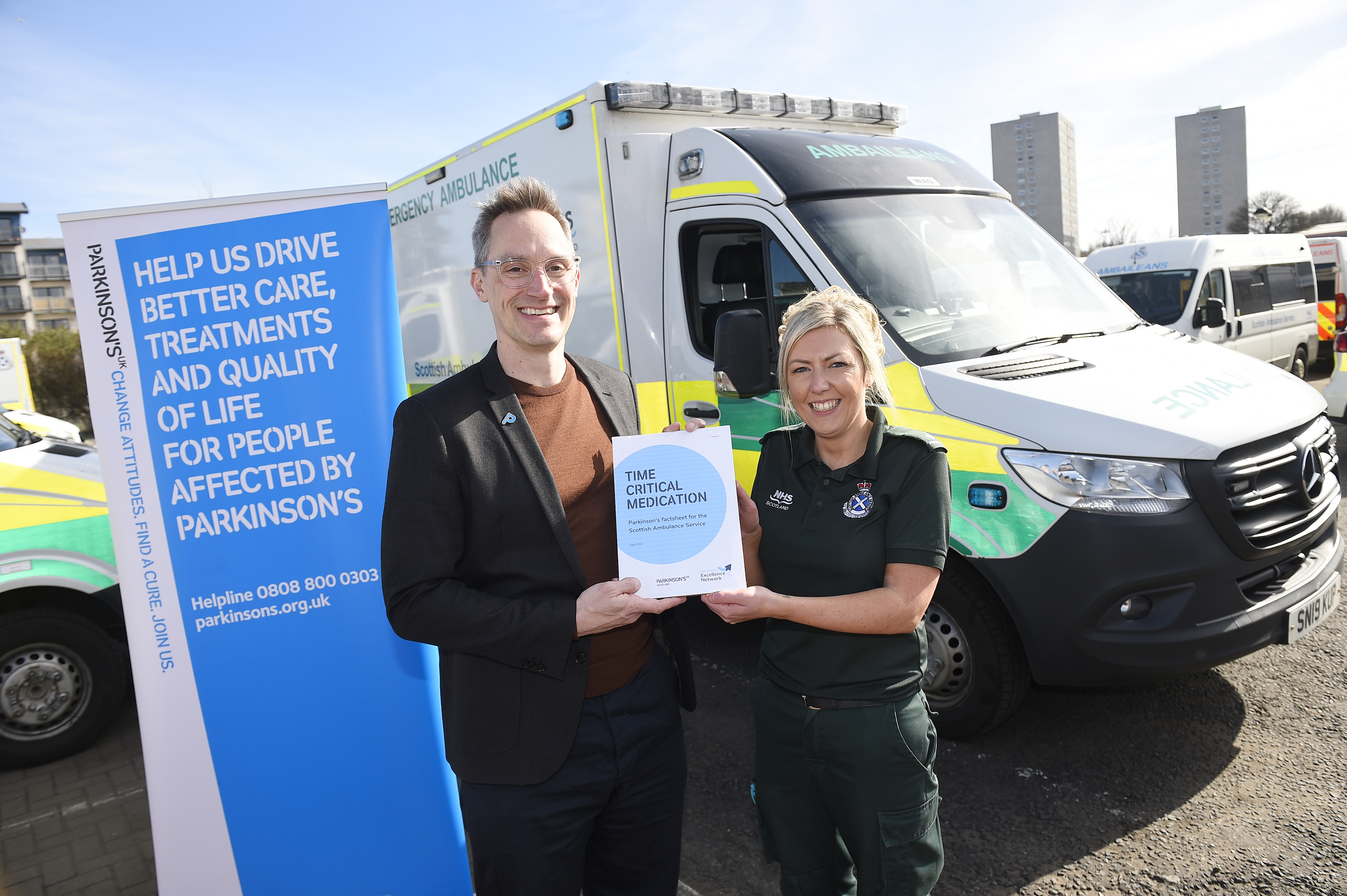 James Joplin from Parkinson's UK with Laura Stewart from SAS