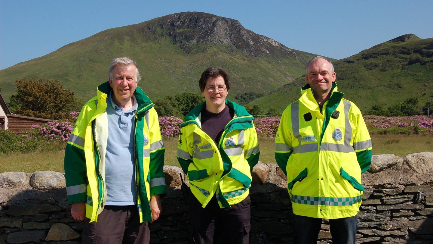 Picture of founding members of North Arran Community First Responders