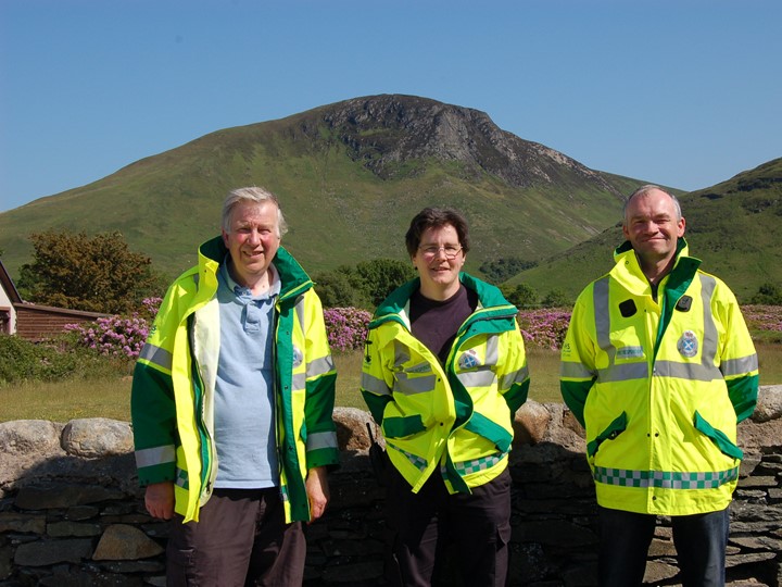 Picture of founding members of North Arran Community First Responders