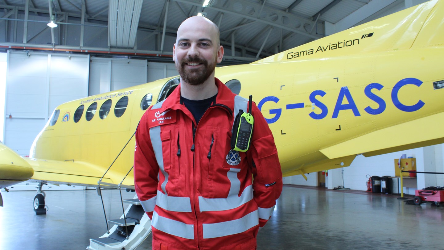 Air ambulance Paramedic Ian Mackenzie